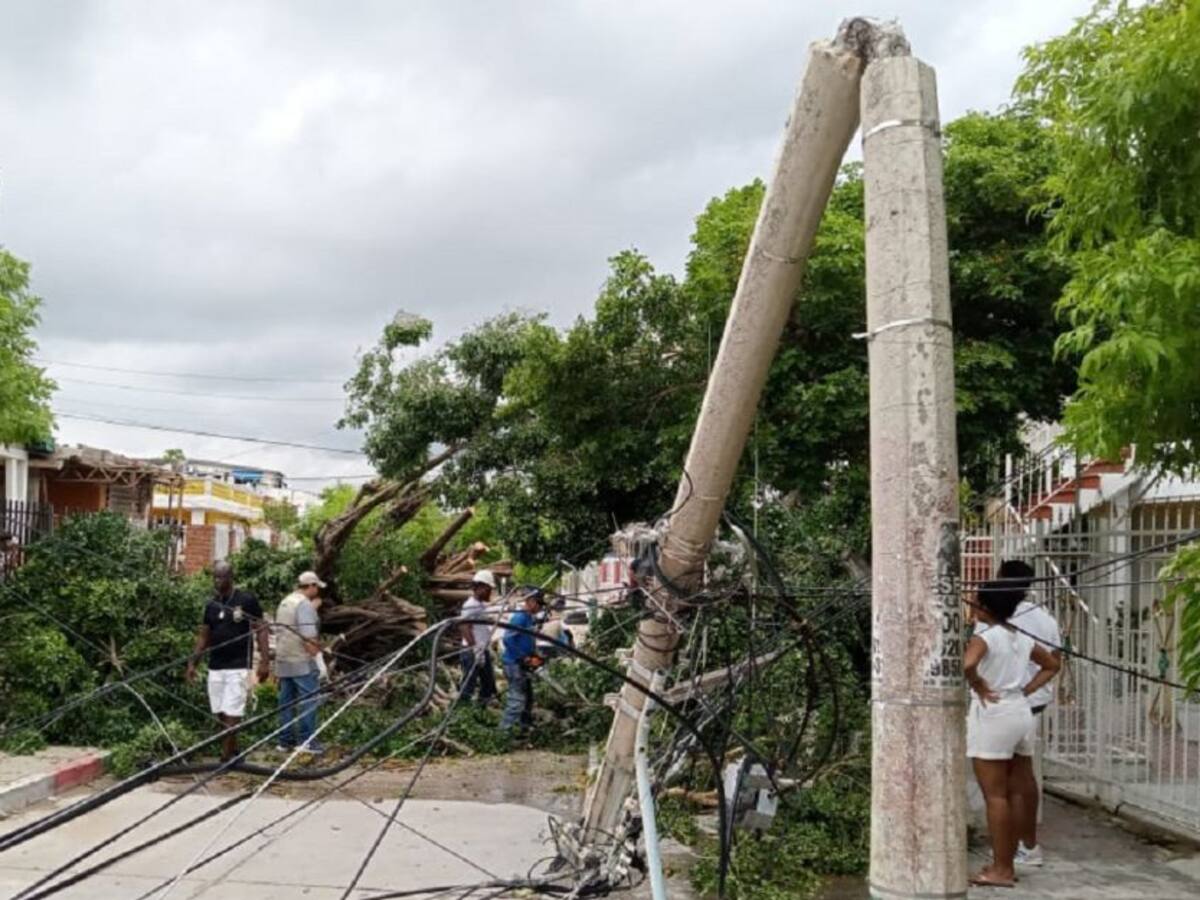 Lluvias dejaron sin energía a barrios de Cartagena y municipios de Bolívar