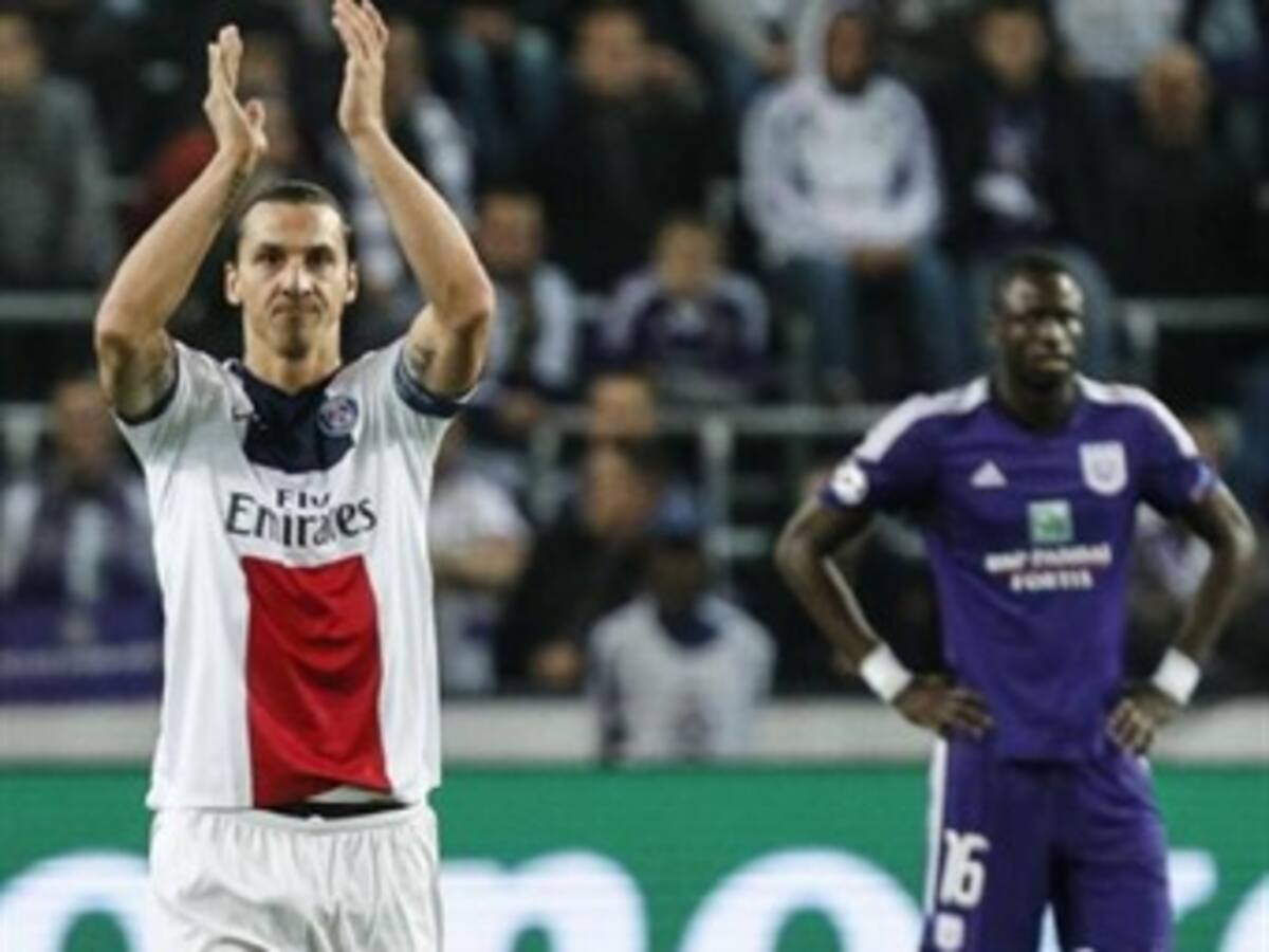 Ibrahimovic y su póquer ante el Anderlecht