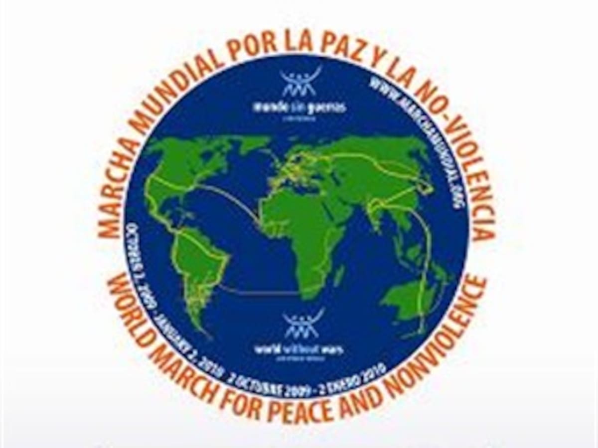 Marcha Mundial por la Paz y la No Violencia llega a la zona de frontera con Ecuador