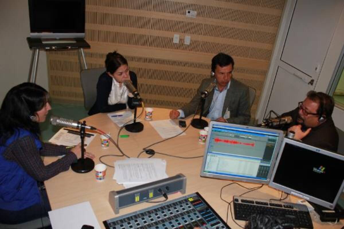 Luz María Sierra, Guillermo Rivera, Miguel Bettin y Francisco Lloreda