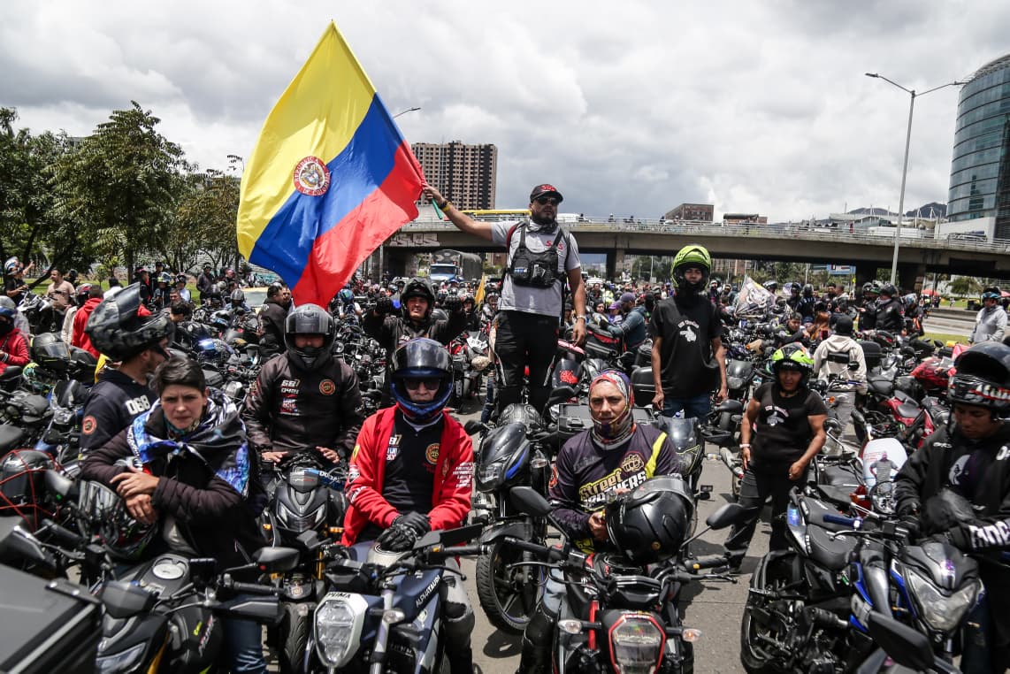Protestas motociclistas  (Colprensa - Catalina Olaya).