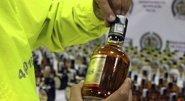 Incautación de licor adulterado