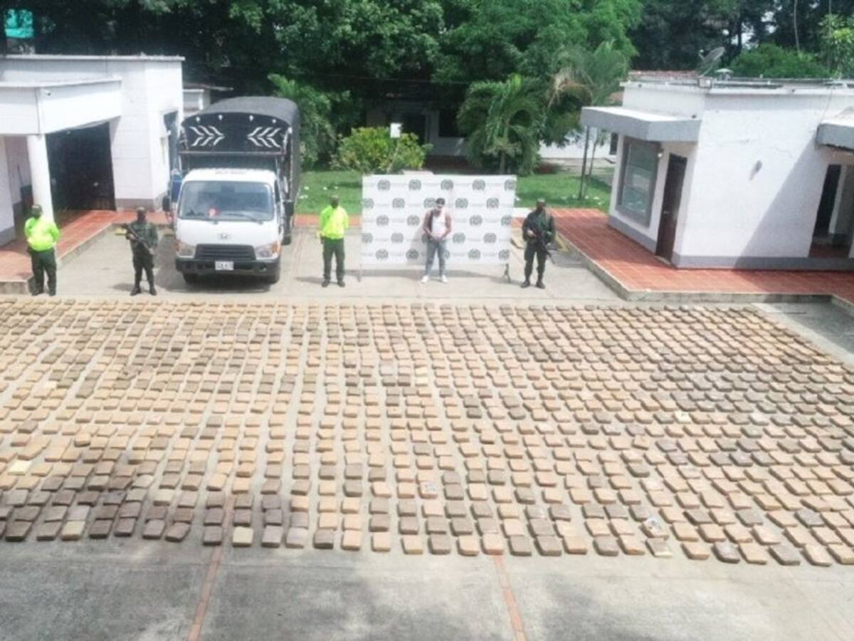 Cerca de dos toneladas de marihuana fueron incautadas en Cauca