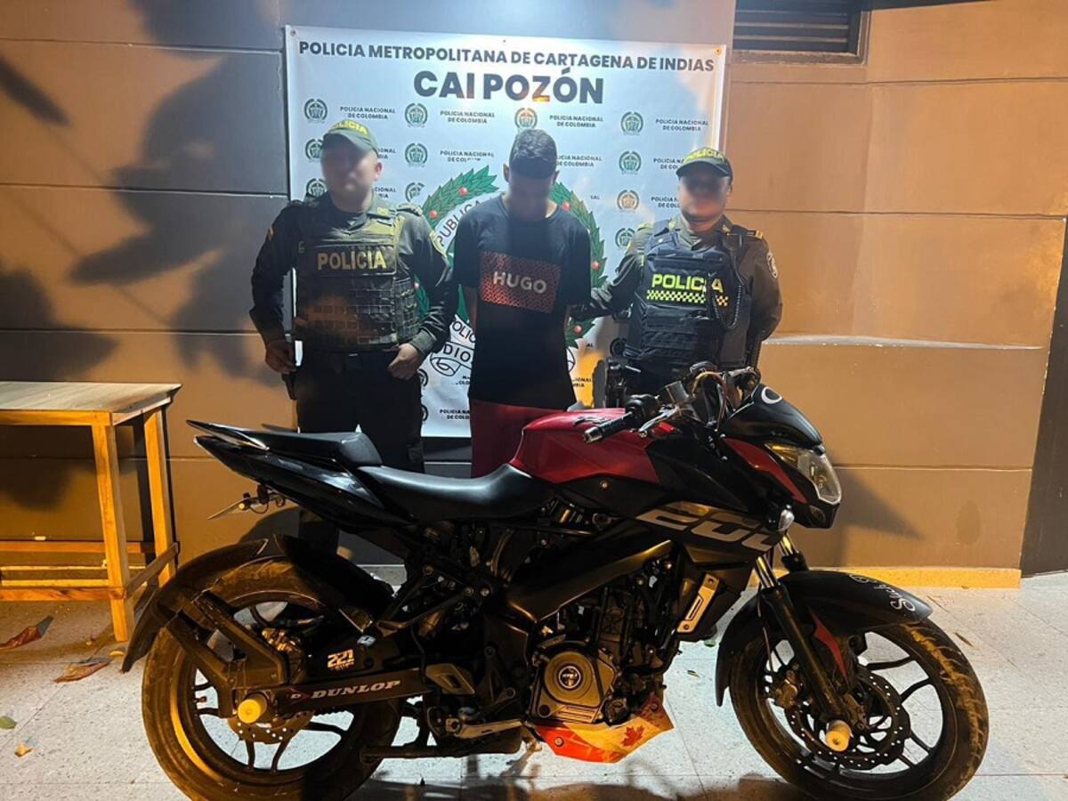 Policía recuperó tres motocicletas y un vehículo robado en Cartagena