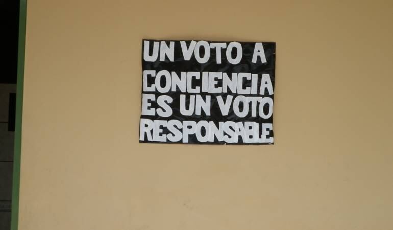 Campaña por el voto a conciencia.