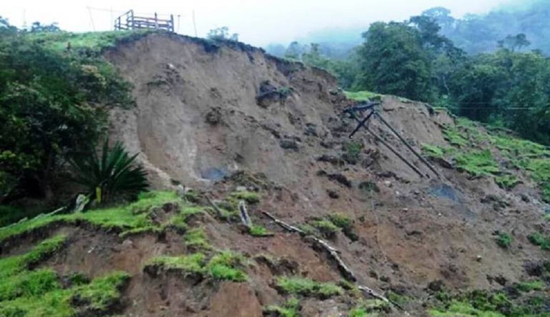 Remoción en masa en zona rural de Toledo