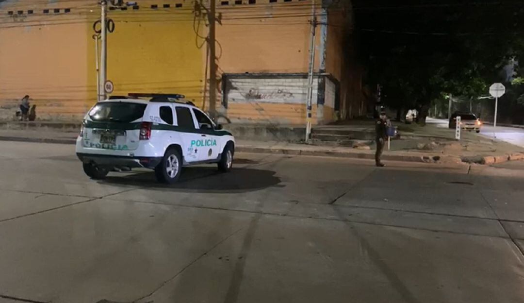 Operativos de la Policía Metropolitana en la Vía 40, cerca al Batallón Paraíso