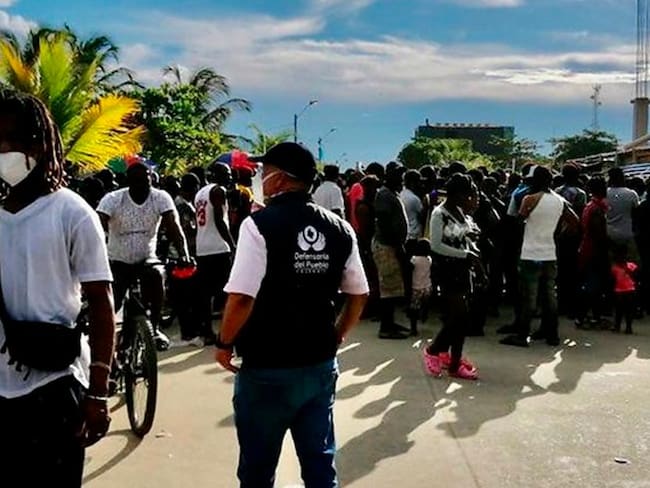 Defensor alerta sobre condiciones sanitarias entre los migrantes en Necoclí