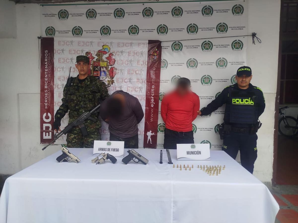 Armas incautadas y personas capturadas dejan operativos en Garzón-Huila