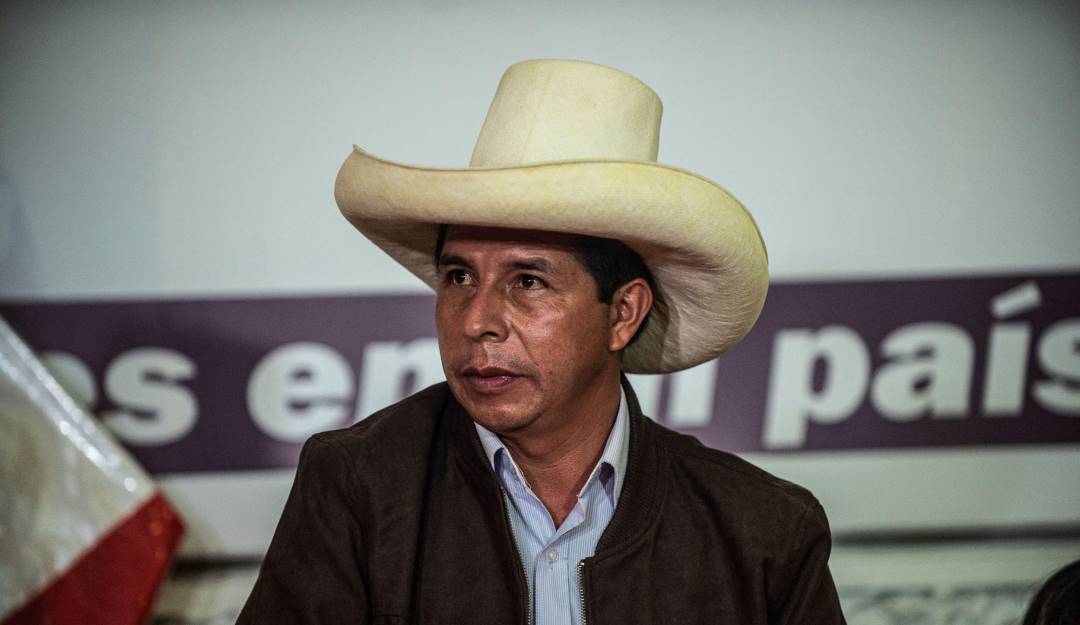 El presidente peruano, Pedro Castillo.     Foto: Getty
