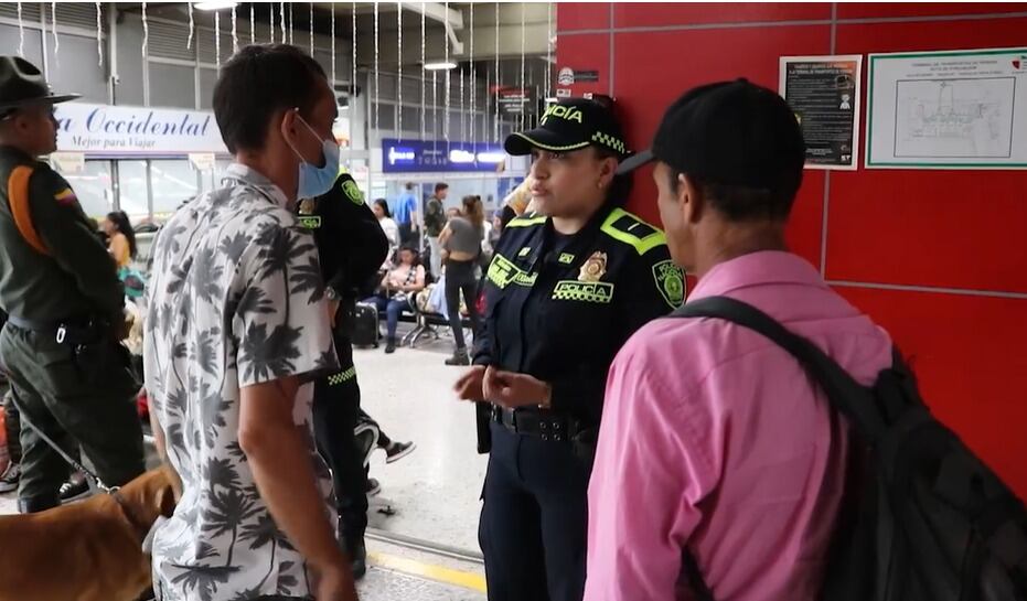 Seguridad en la Terminal de Transporte en tiempo decembrina - Suministrada por MEPER.