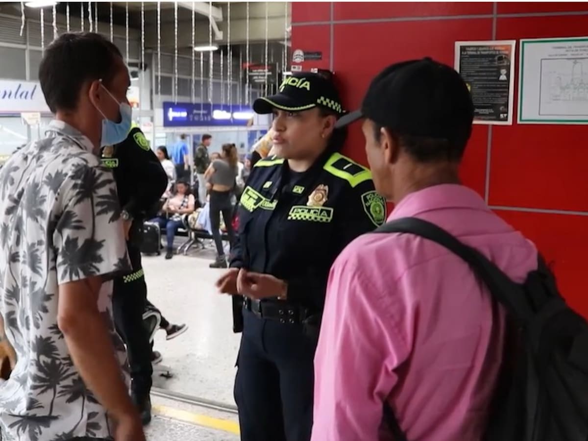 Refuerzan la seguridad de la Terminal de Transportes de Pereira para fin de año