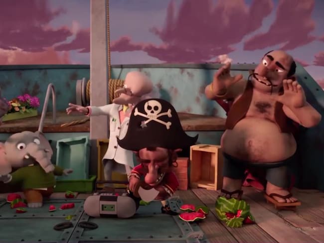 Las Aventuras de la Pera Gigante, no apropiada para mayores de 5 años