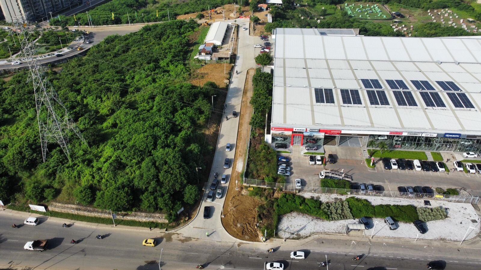 Carrera 43C habilitada. Foto: cortesía Alcaldía de Barranquilla