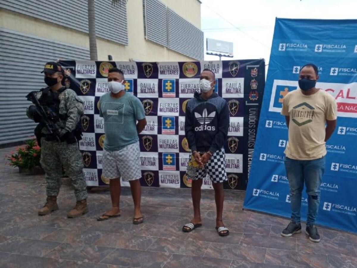 Capturados tres presuntos autores de homicidio en Bolívar