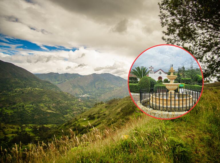 Paisaje de las montañas en Boyacá / Imagen del pueblo más pequeño del departamento (Getty Images)