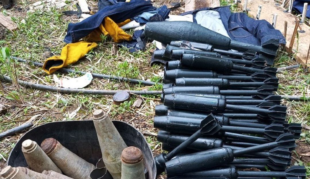 Encuentran depósito taller para fabricar explosivos de disidencia en Cauca