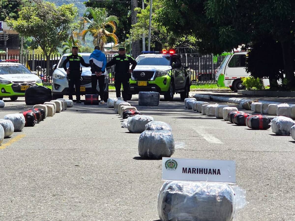 Incautan cargamento de marihuana que venía desde el Cauca con destino a Ibagué