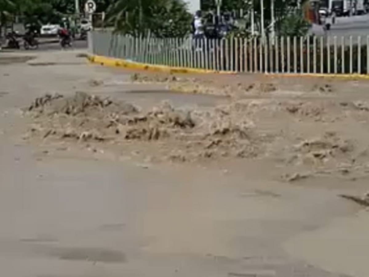 Rotura de tubería dejó sin agua a gran parte de Cartagena