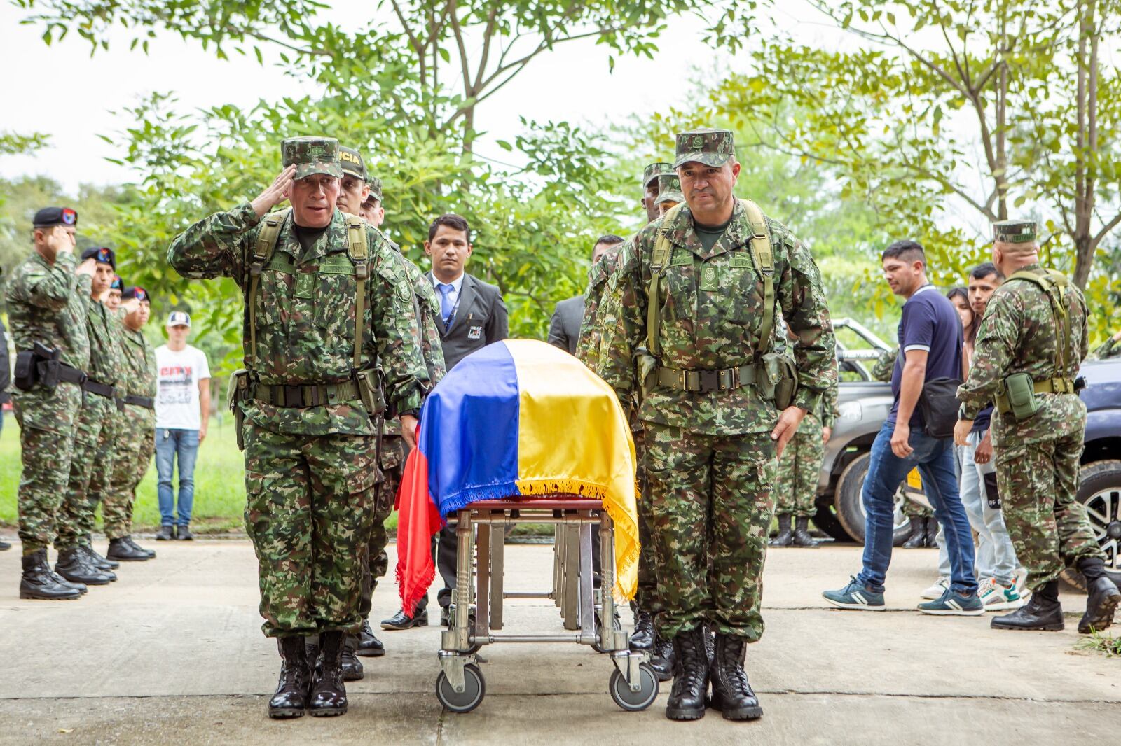 La fuerza pública continúa con operativos en la zona. Foto Relacionada Novena Brigada.