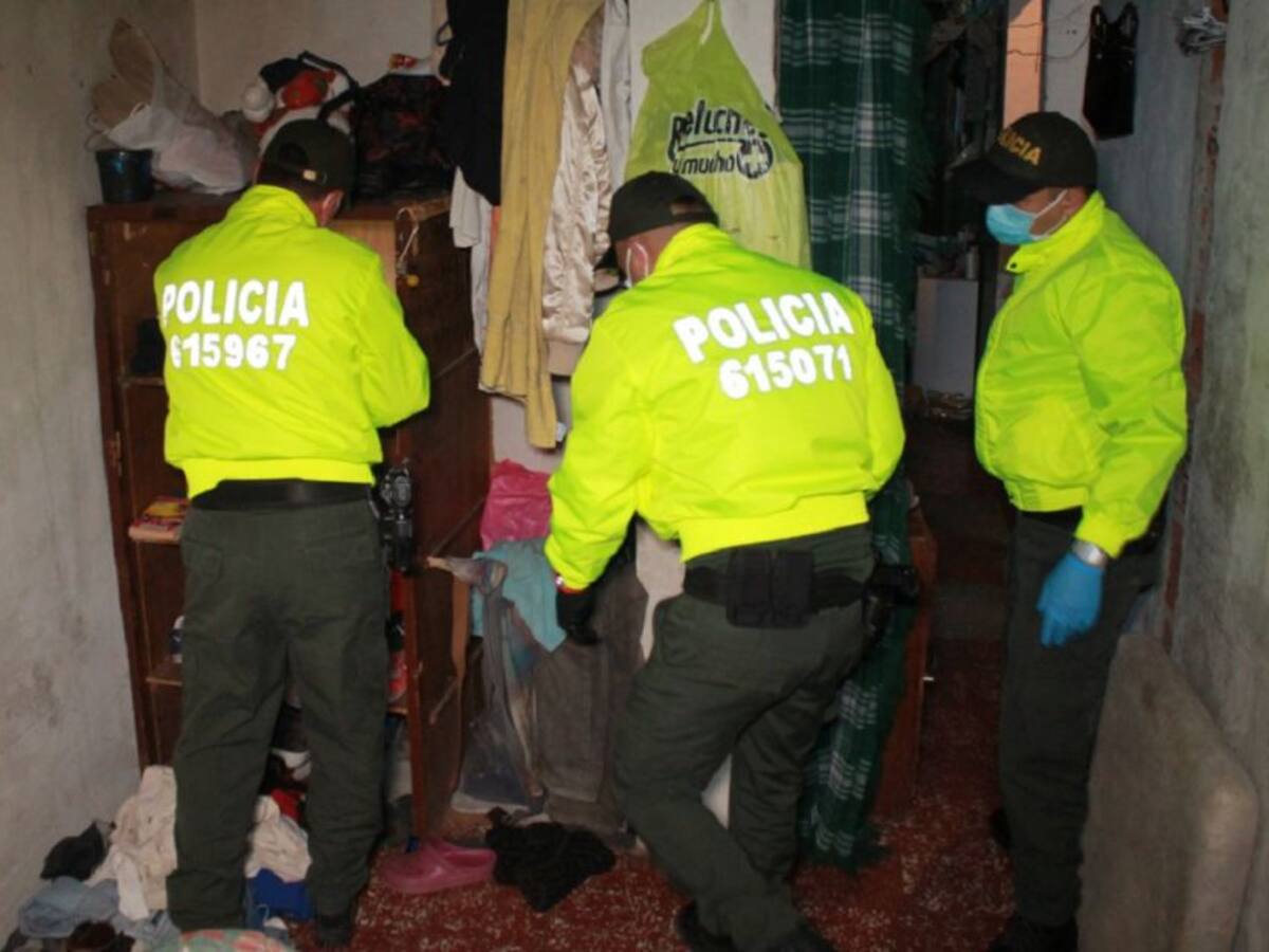 Gran operativo de seguridad en el barrio La Frontera de Chinchiná