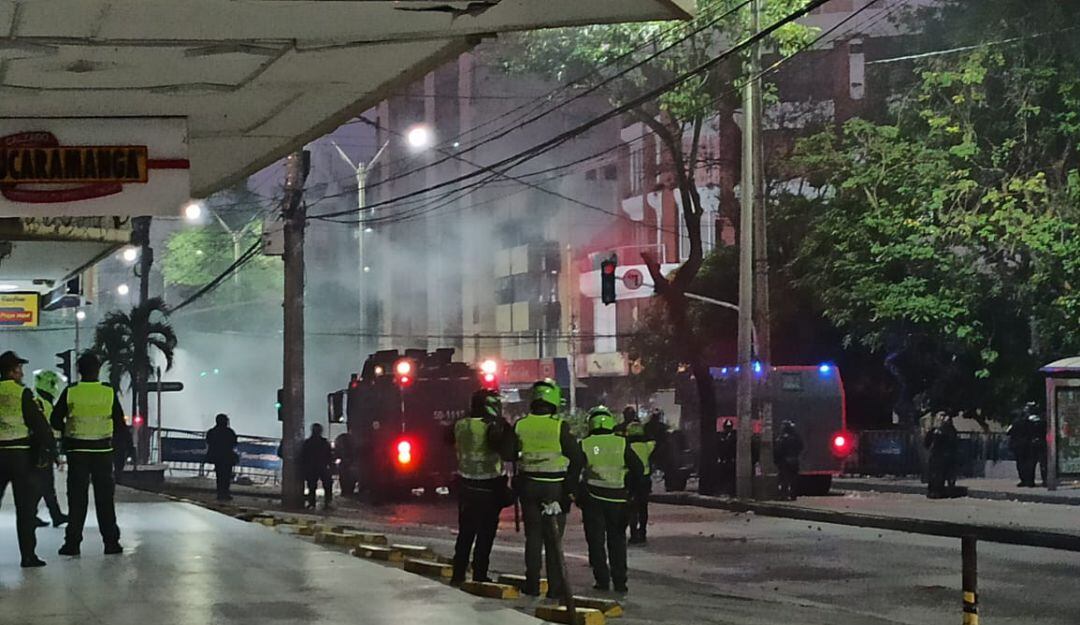 Disturbios en la calle 72.