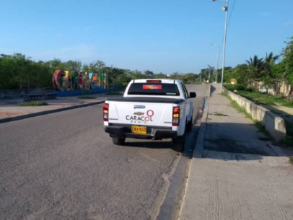 Vía Perimetral en Cartagena, a oscuras