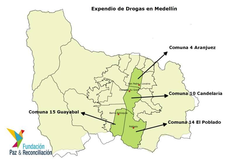Comunas donde existen ollas de vicio en Medellín
