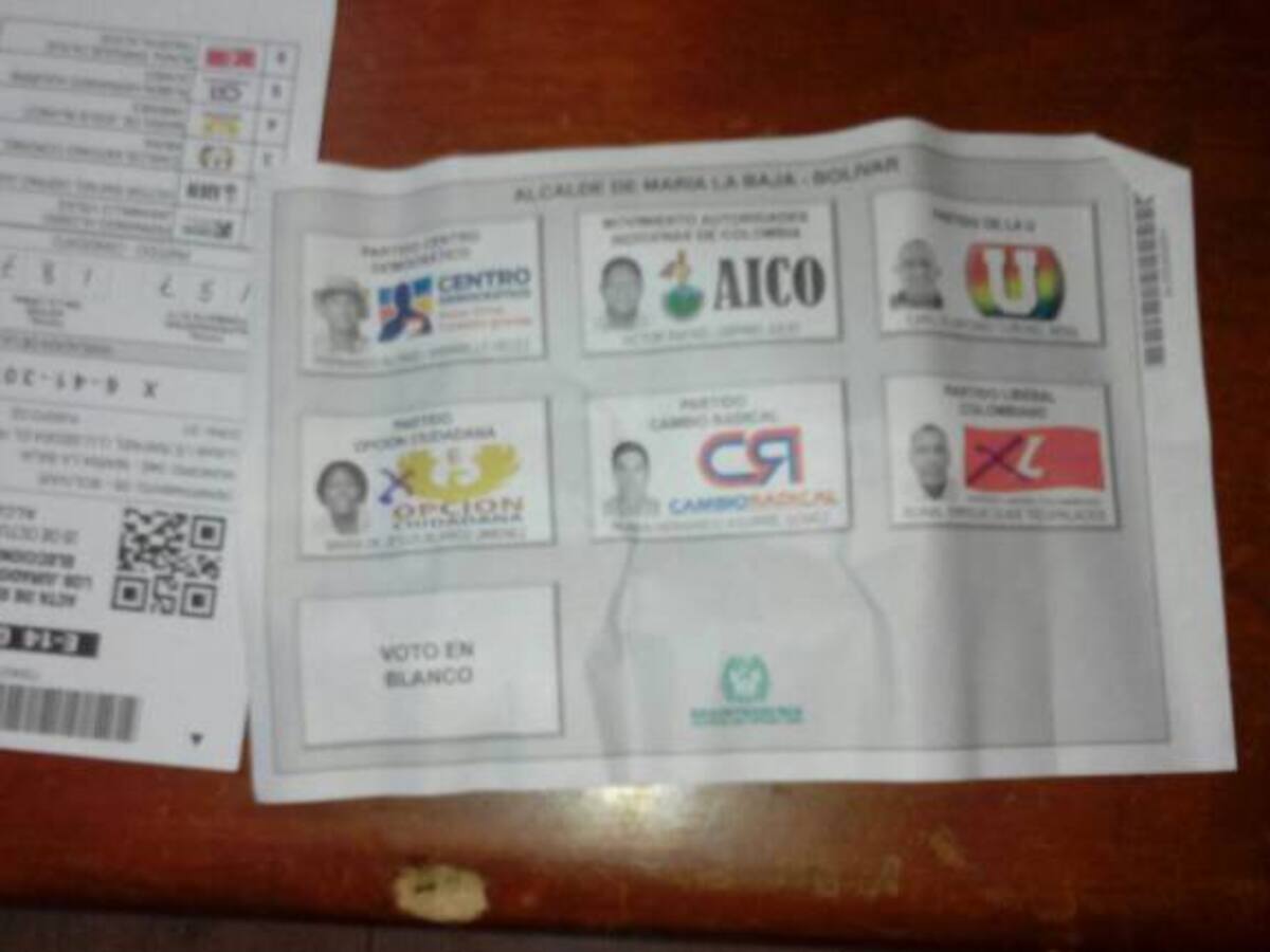 Denuncian anulación irregular de tarjetones en Marialabaja Bolívar