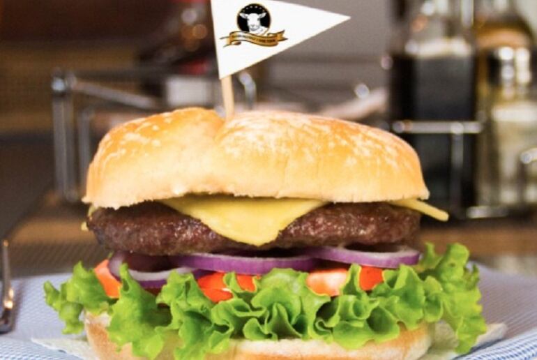 Hamburguesa con carne de cordero