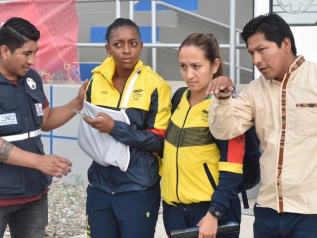 Futbolista colombiana se fracturó la clavícula en los Juegos Sudamericanos