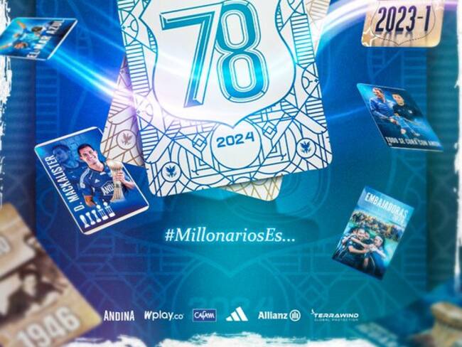 Millonarios celebra su cumpleaños número 78 / Twitter @MillosFCoficial.