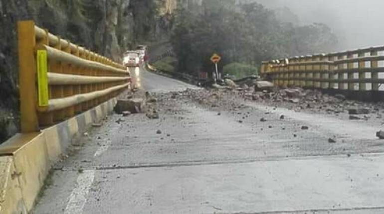 Cierre vial vía Choachí