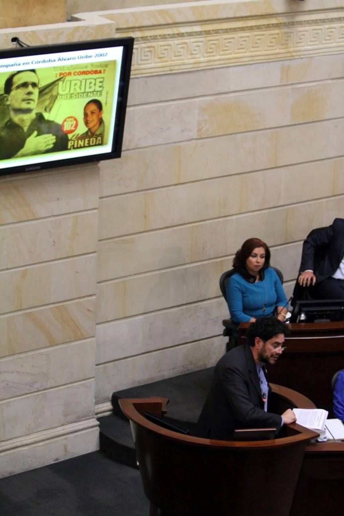 El senador del Polo Democrático Iván Cepeda fue el citante del debate en el Congreso donde pretende demostrar los nexos de Álvaro Uribe con ilegales.