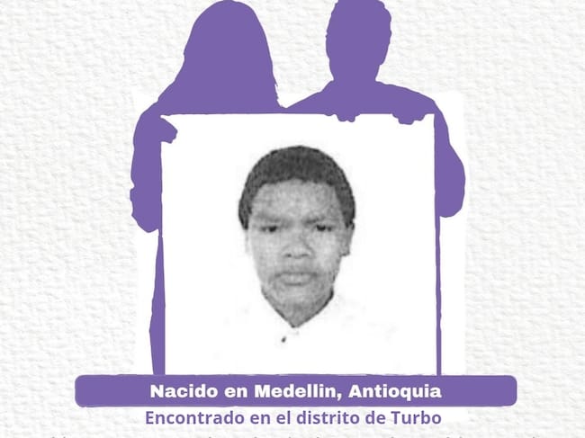 Luis Humberto Tuberquia Monsalve busca a su familia- foto UBPD