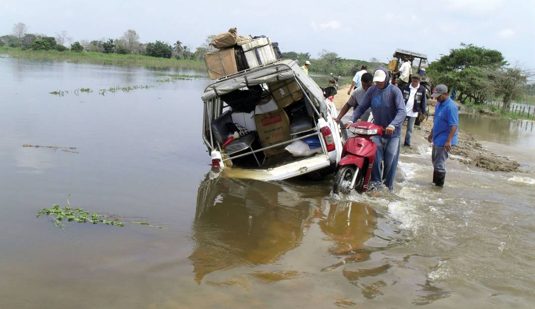 Afectaciones en La Mojana. Foto: Colprensa. 