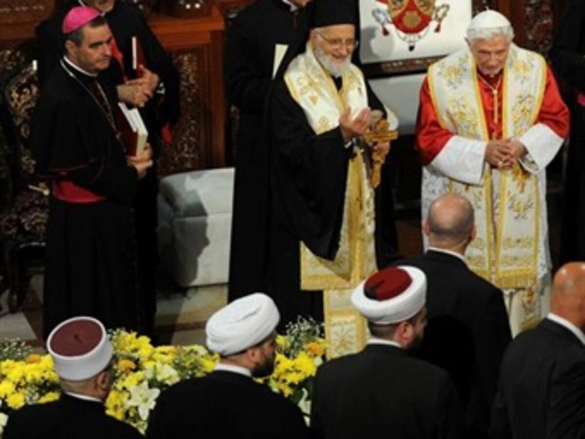 Benedicto XVI se reune hoy con las máximas autoridades del Libano
