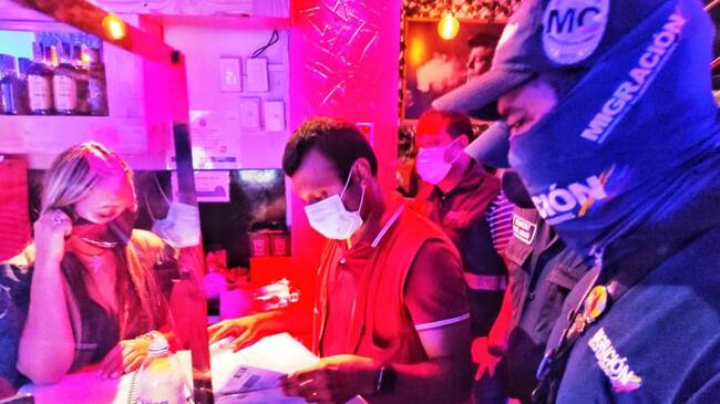 El operativo se realizó en el Centro Histórico en restaurantes y bares