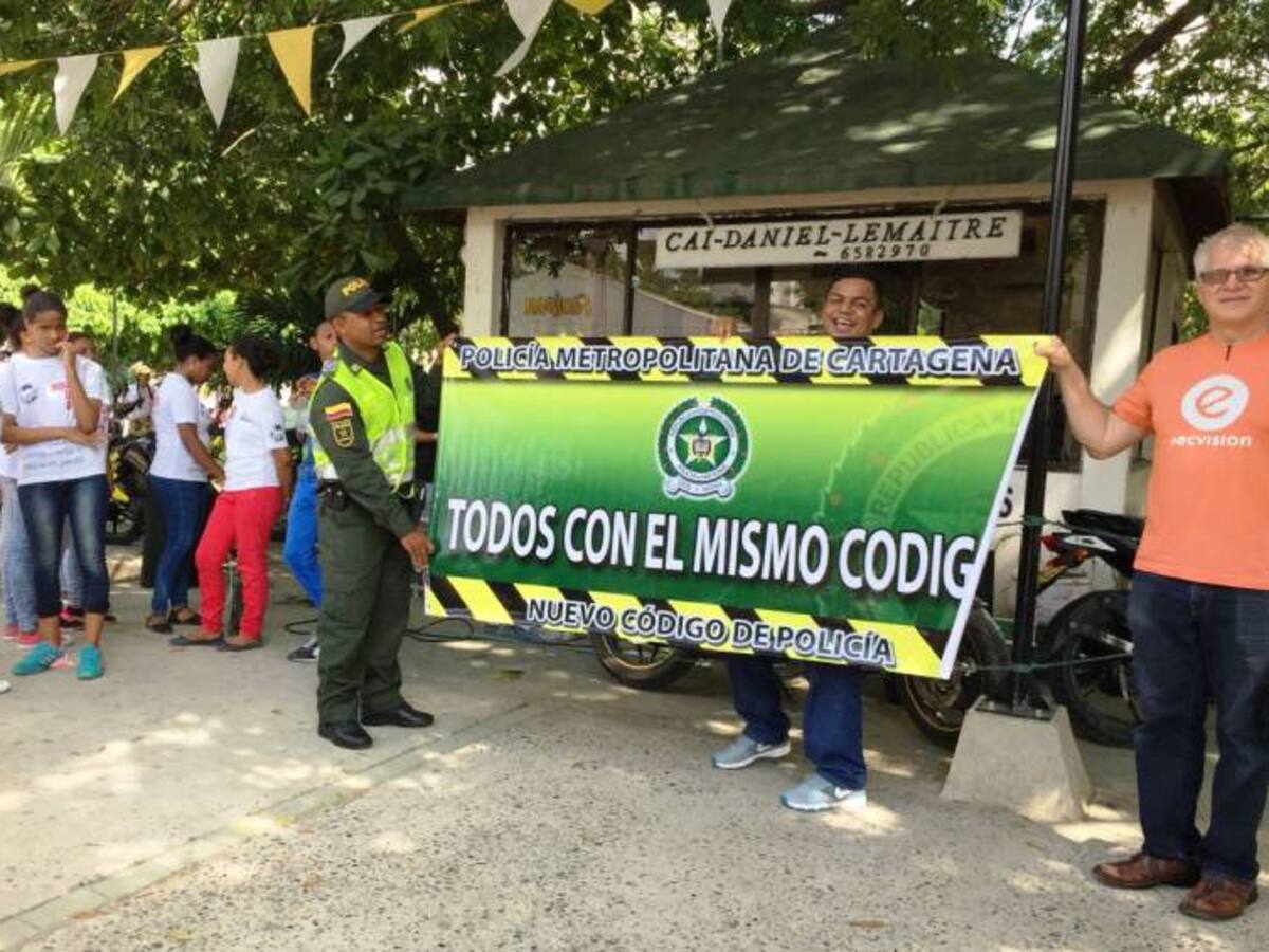 Gran movilización en Cartagena para socialización del nuevo código de policía