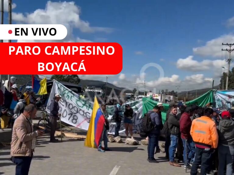 Paro campesino en Boyacá, foto Caracol Radio