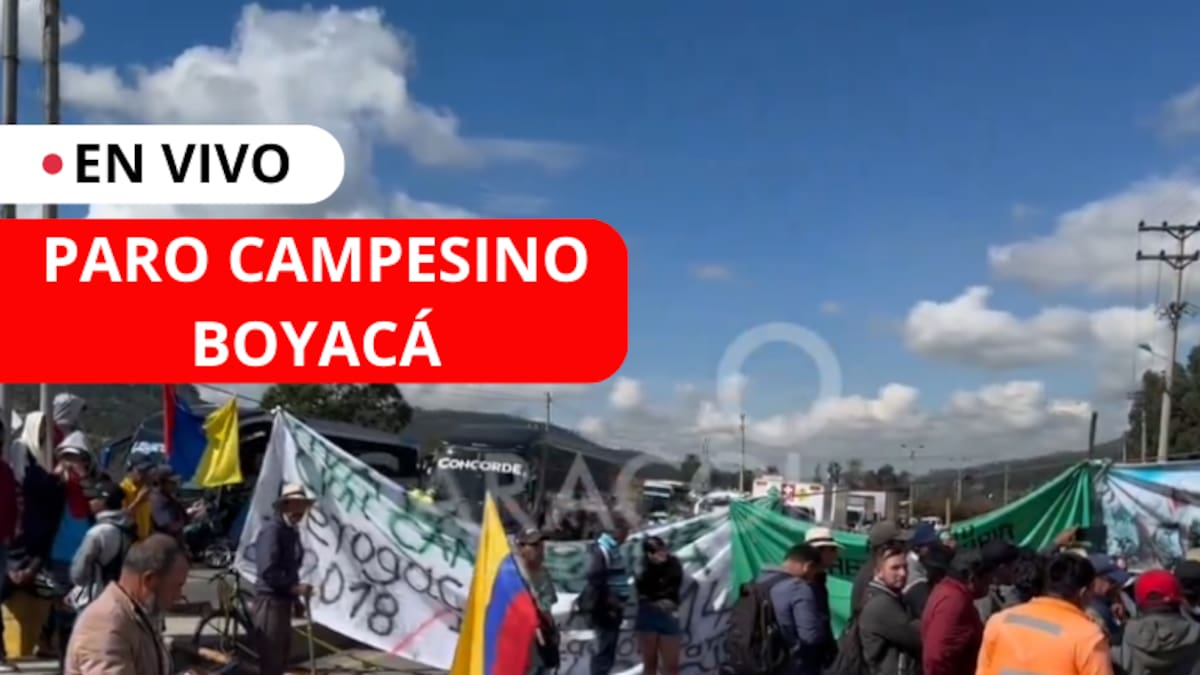 EN VIVO paro campesino Boyacá 🔴 hoy 22 de octubre: En directo, vías cerradas y alternas