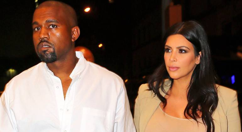 Kim Kardashian y Kanye West.