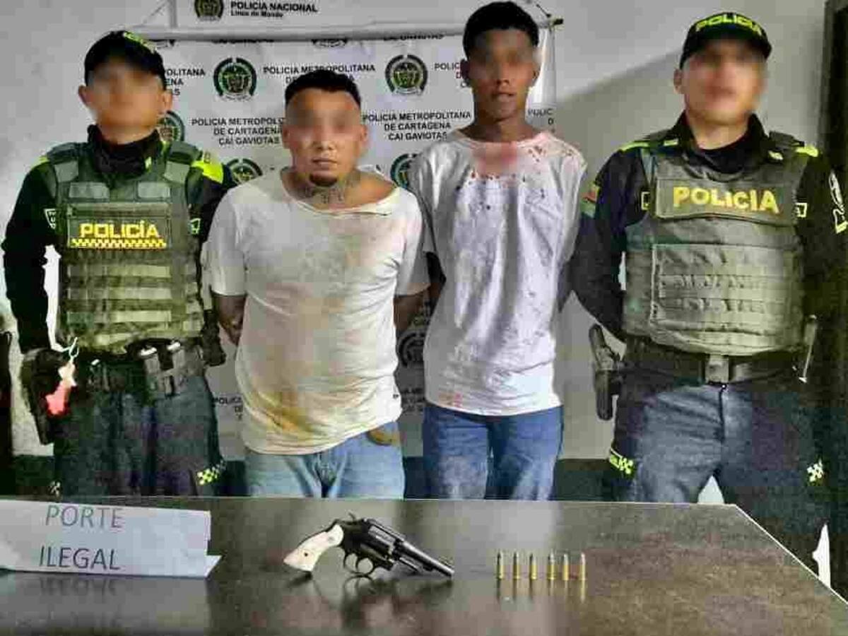 En Las Gaviotas y Olaya cayeron tres presuntos atracadores con armas de fuego ilegales
