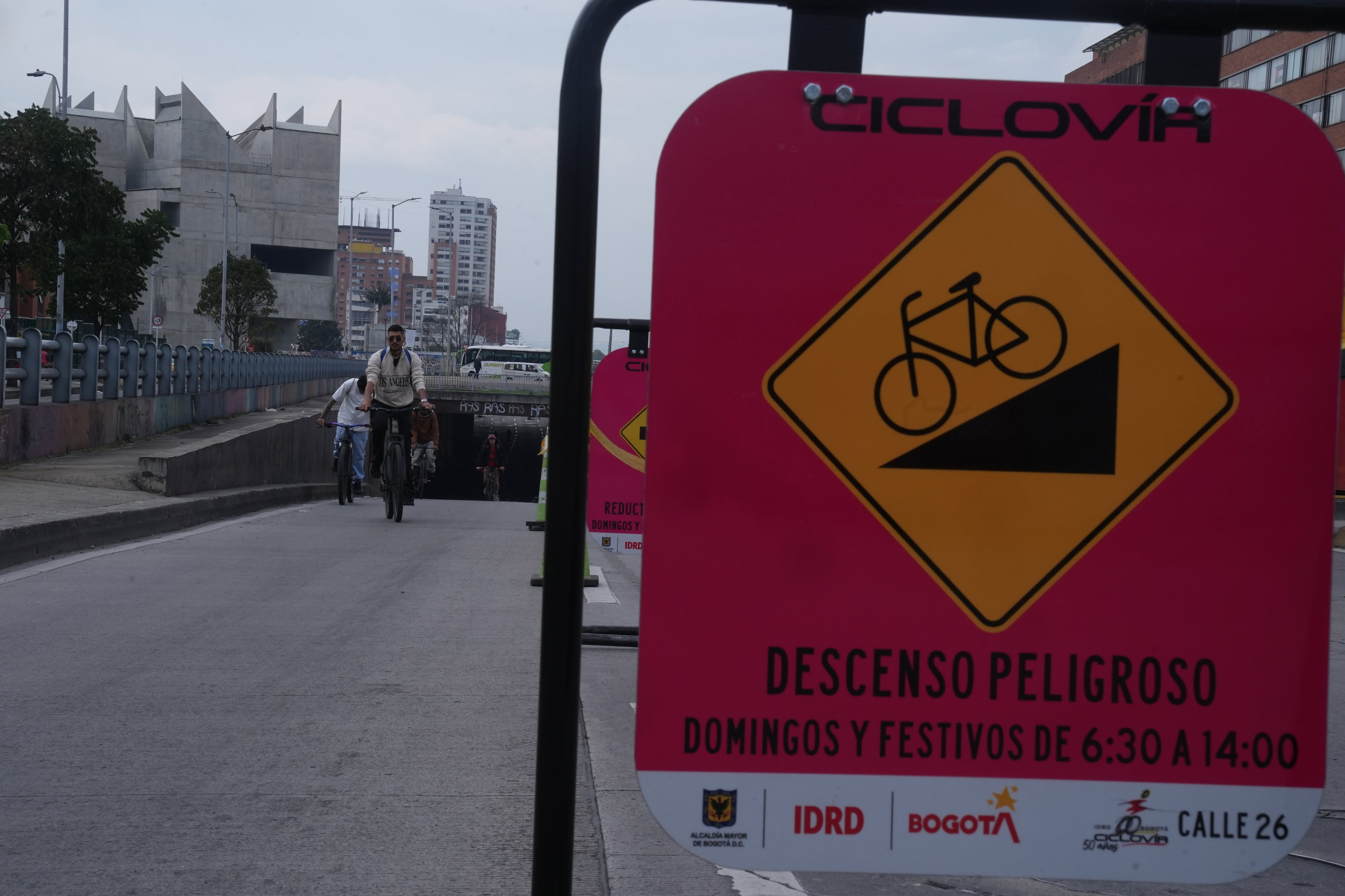 Ciclovía de Bogotá operando en el día sin carro 2026 . (Photo by Juancho Torres/Anadolu via Getty Images)
