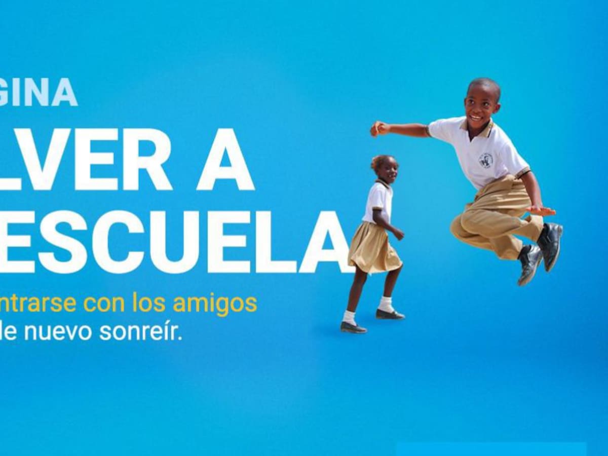 "Volver a la escuela", la iniciativa para apoyar el retorno a la educación