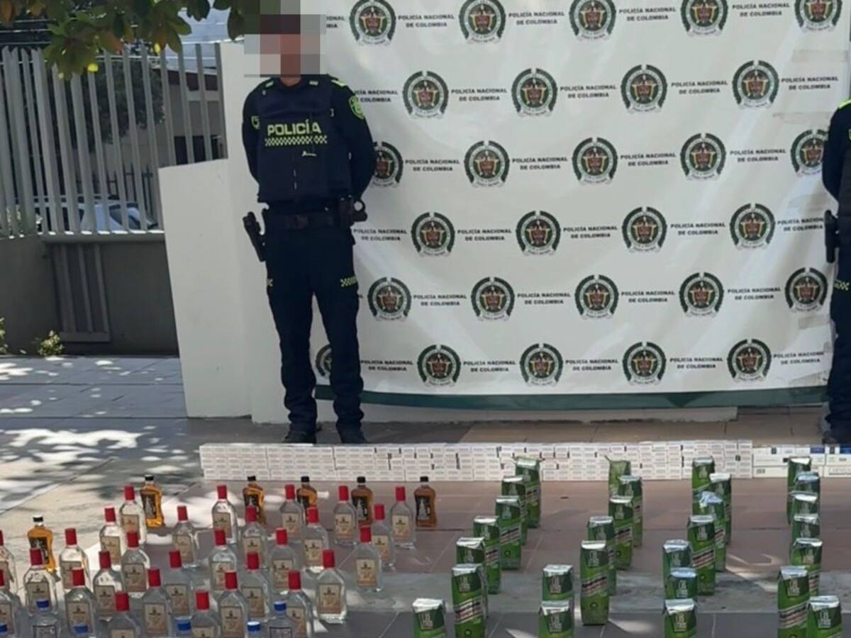 Cayó cargamento con licor y cigarrillo de contrabando en Cartagena: se incautaron 500 unidades