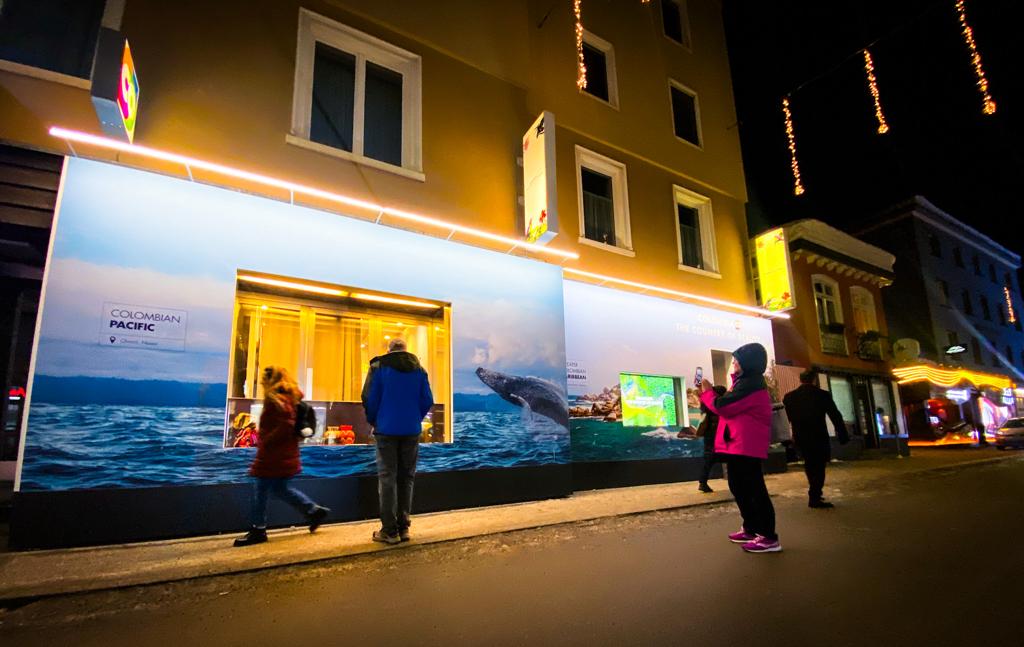 Casa Colombia en Davos, Suiza. Foto: W Radio