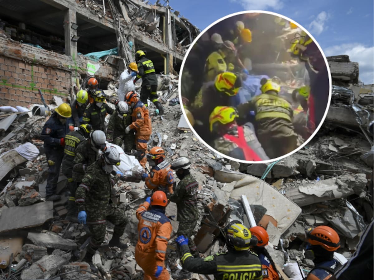 Murió Daniela Largo, mujer rescatada tras 30 horas bajo los escombros de un edificio en Pereira