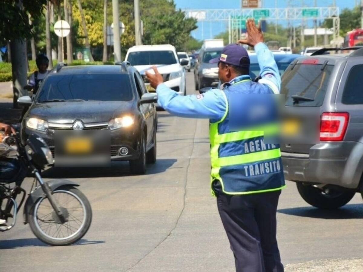 Dos agentes de tránsito fueron agredidos en la entrada de Bocagrande en Cartagena