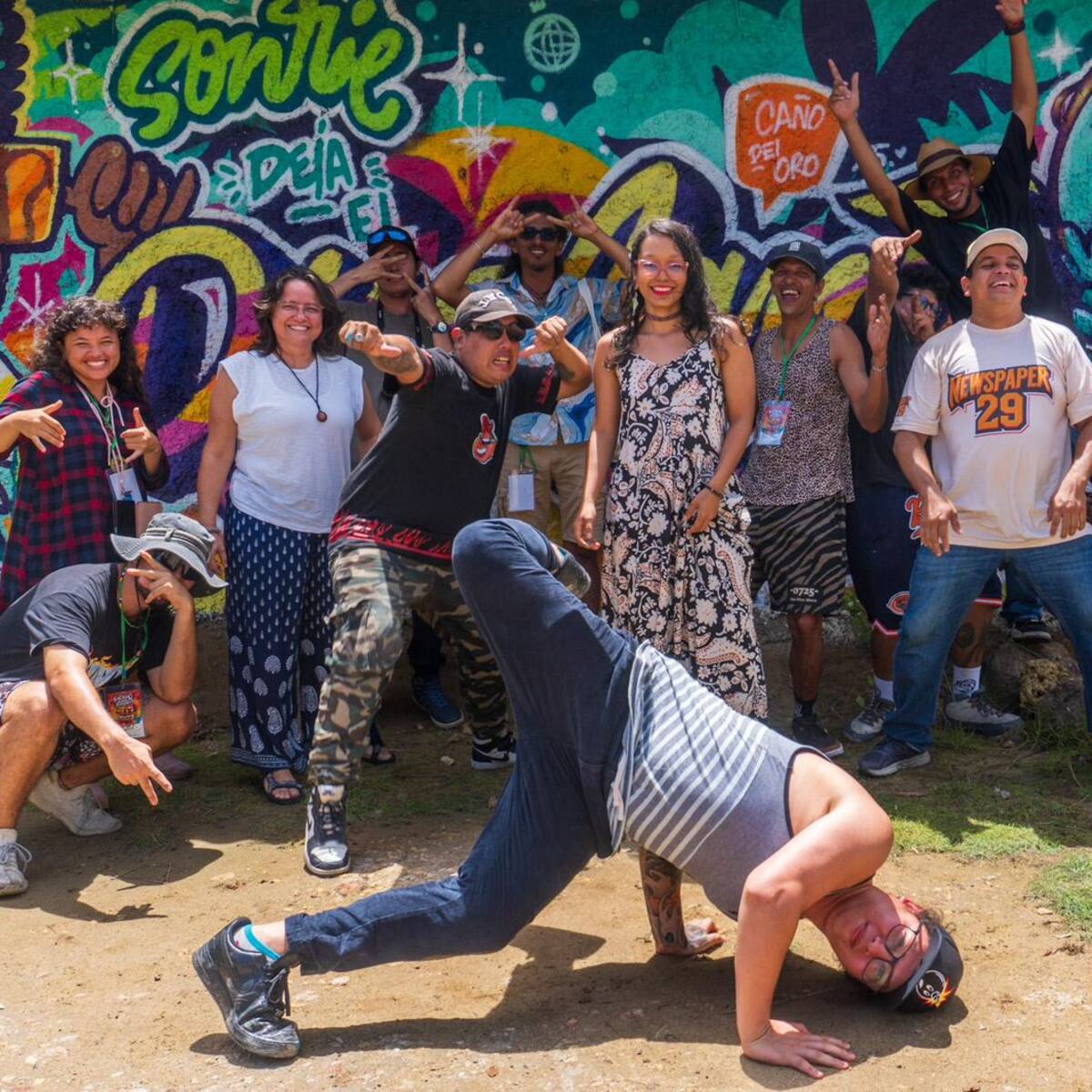 Primer festival insular de grafiti y muralista ‘Kartacho Pinta Bacano’ en Caño del Oro